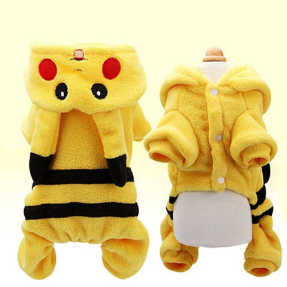 Cute Pikachu Pet Winter Jacket