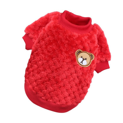 Bear Embroidery Pet Vest