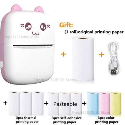 Cat Shape Mini Printer