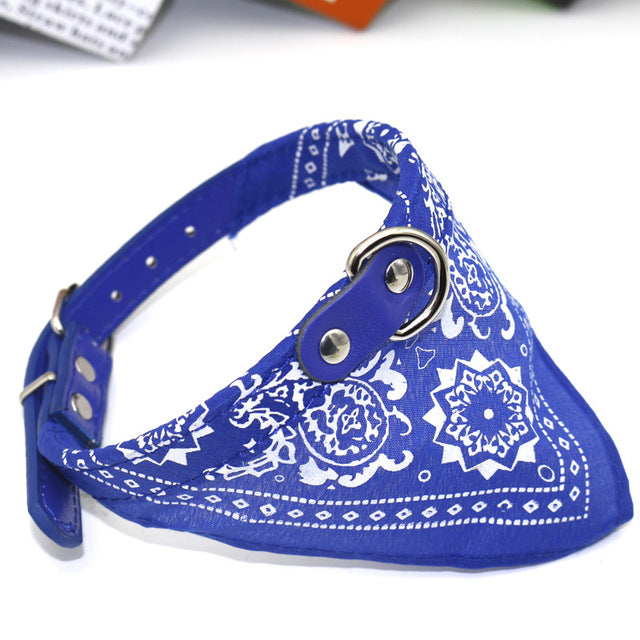 Small Pet Collar PU Adjustable Leather Scar