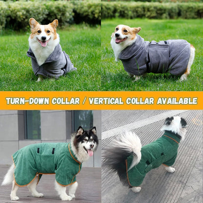 Microfiber Absorbent Pet Drying Coat