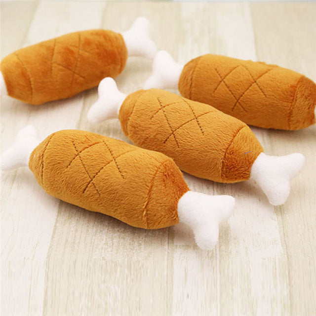 Pet Chicken Legs Plush Toy