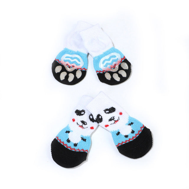 4Pcs Set Knitted Pet Socks